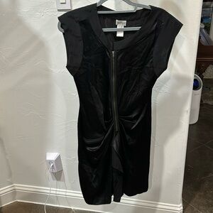 Philosophy black ruched dress